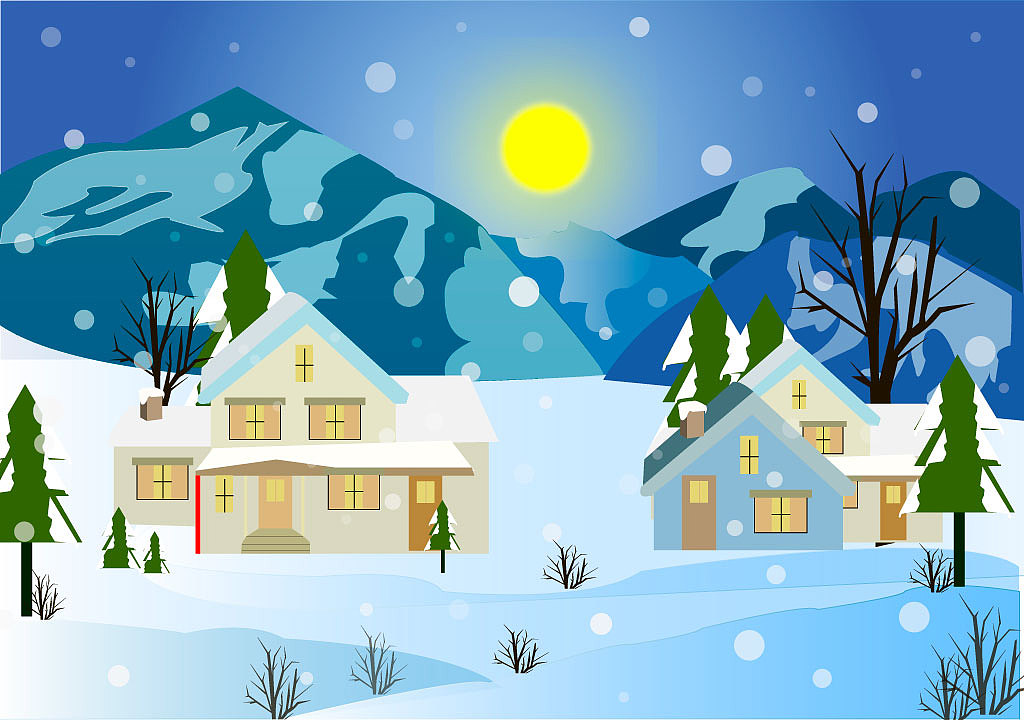 春、夏、秋、冬 色彩构成