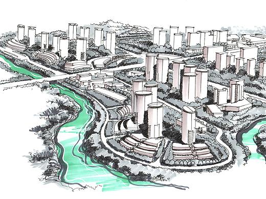 规划手绘空间步骤图上色系列作品（九）