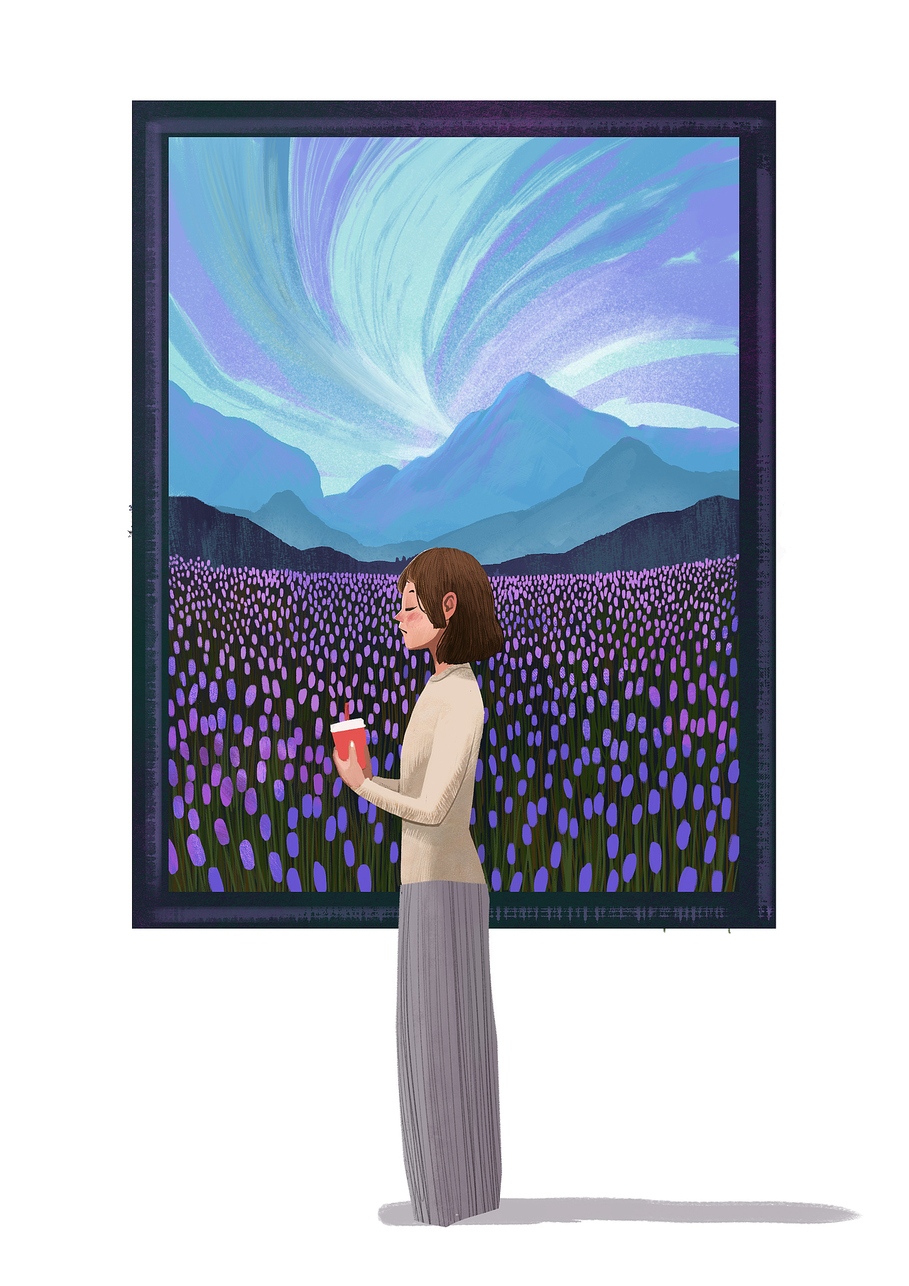 紫色（图ZMTkwMDI0Nzgw） - 绘本 - 站酷设计师金菠萝菠萝蜜原创素材 - 站酷ZCOOL