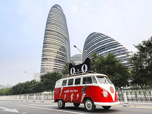 天猫超市城惠玩 ofo快闪车