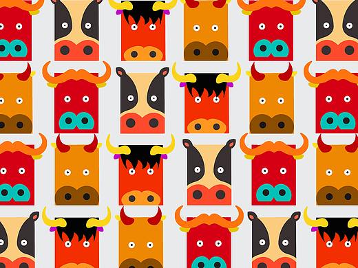 欢乐牛年，欢乐2021（个人主页-ZNDg4MjE2MjQ=） - 海报 - 站酷设计师哈哈哈h别笑原创素材 - 站酷ZCOOL