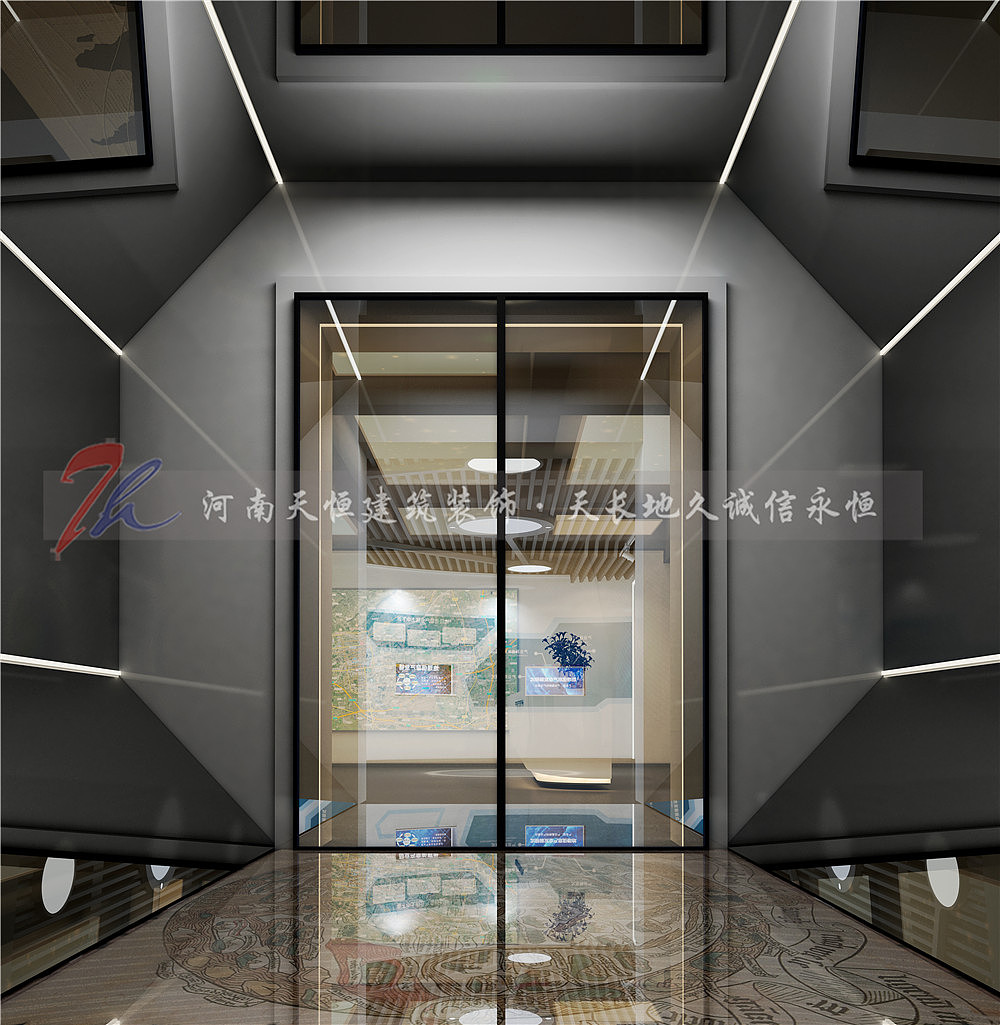 郑州企业展厅设计公司集承接企业展厅装修施工总承包（图ZMjIzMjczNjIw） - 家装设计 - 站酷设计师河南天恒装饰公司原创素材 - 站酷ZCOOL