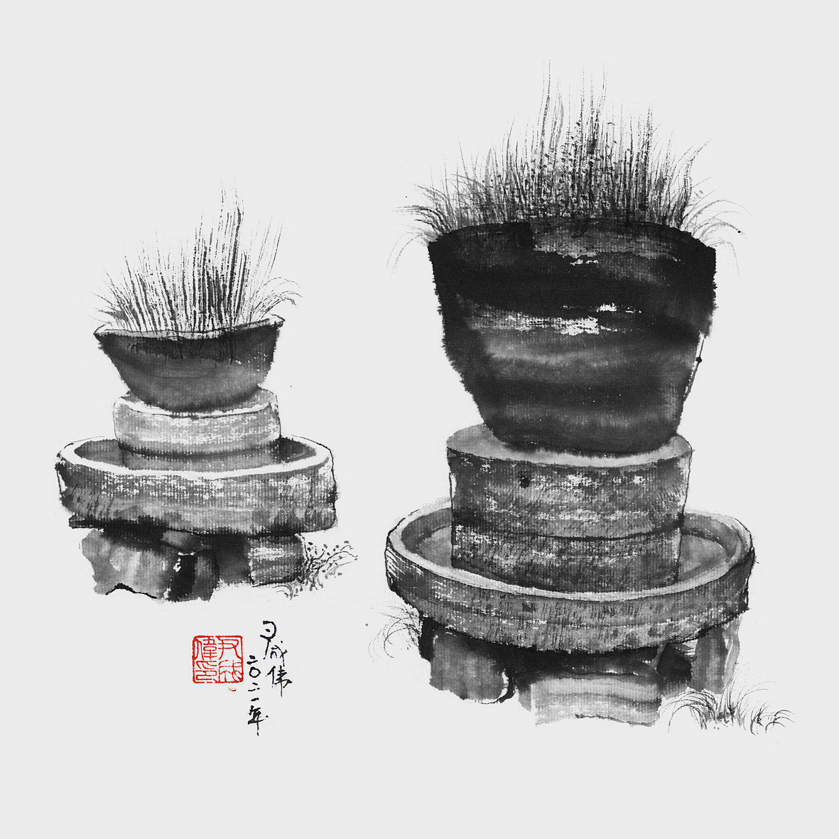 碛口古镇写生（五）