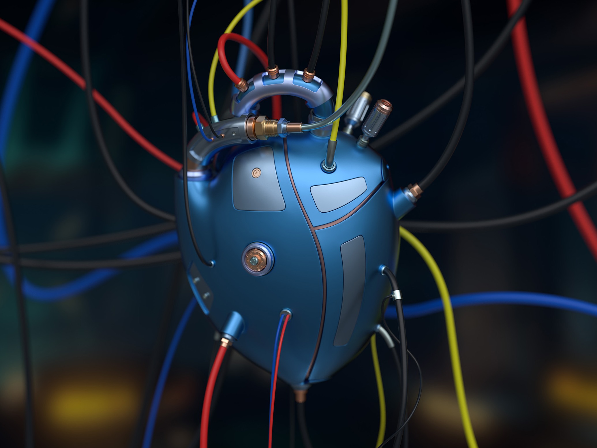 蓝色之海  概念机械心脏设计&渲染