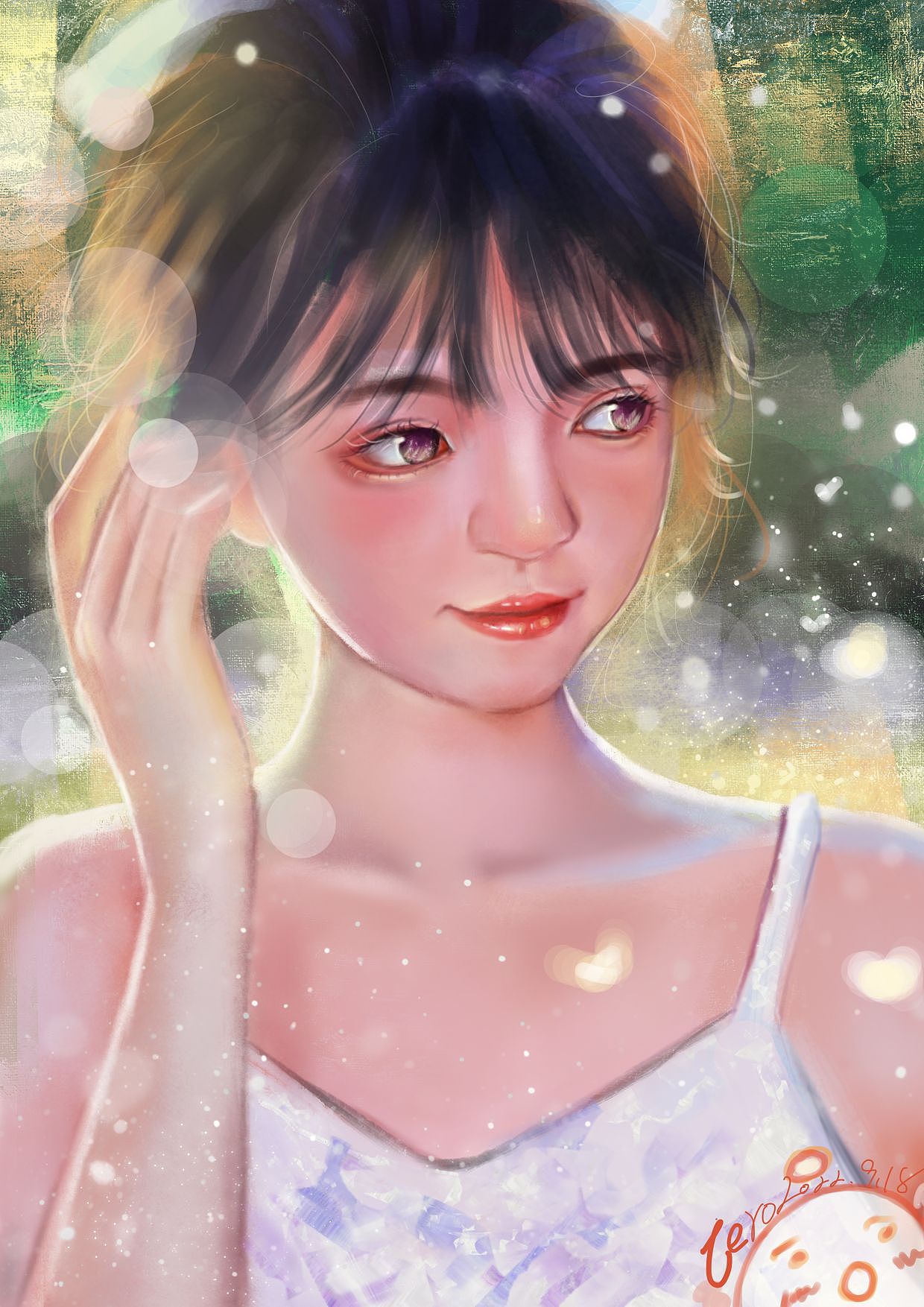 少女系列插画3（图ZMzIxNDk0NDI0） - 创作习作 - 站酷设计师Zero绘图原创素材 - 站酷ZCOOL