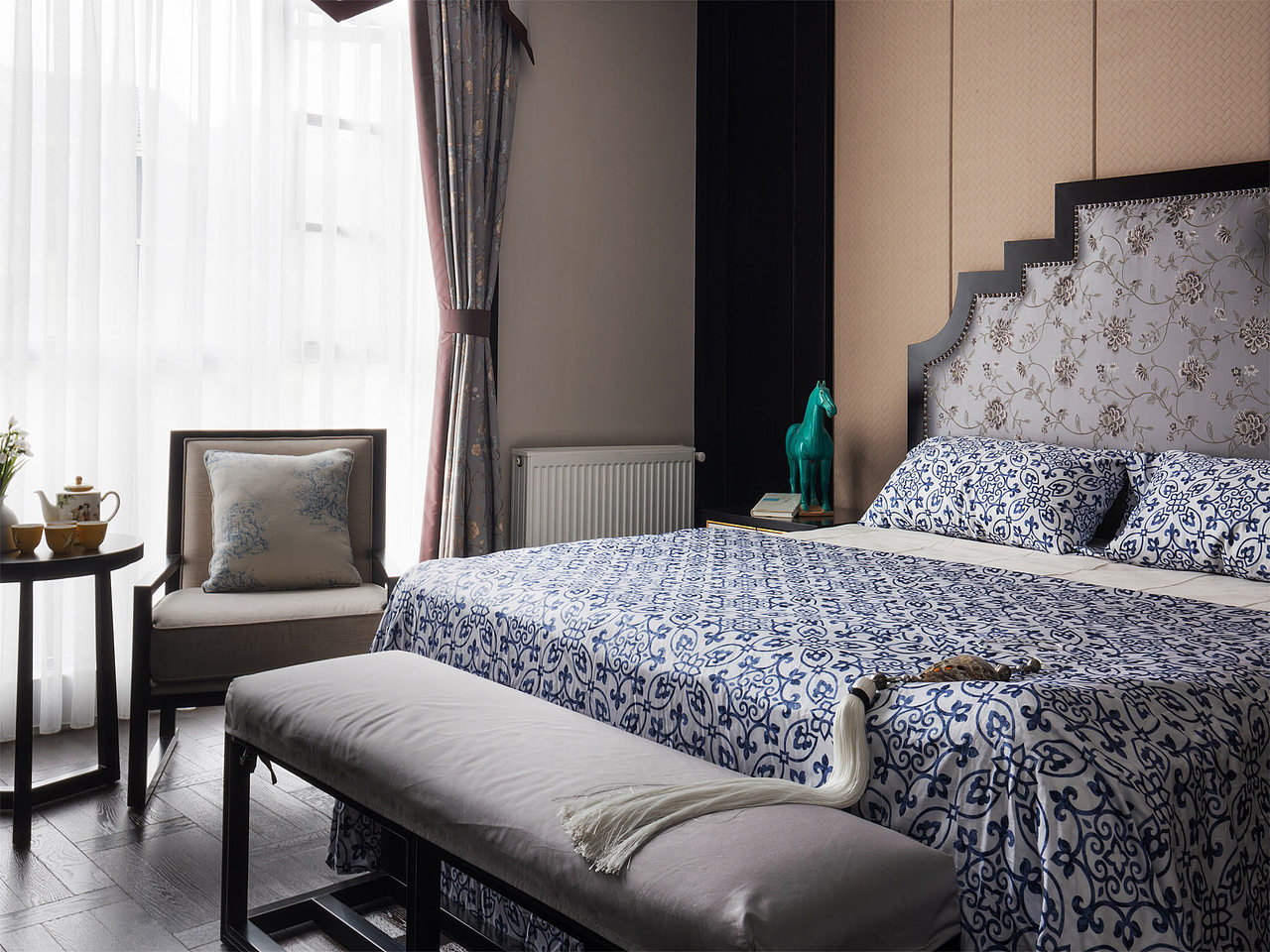 贵阳中铁阅山湖400平新中式别墅装修效果赏析