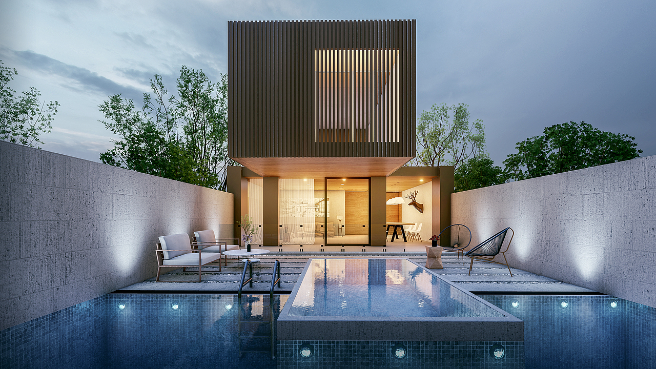 效果图标签lumion渲染建筑后期作品信息创作时间2019/12/0714别墅0