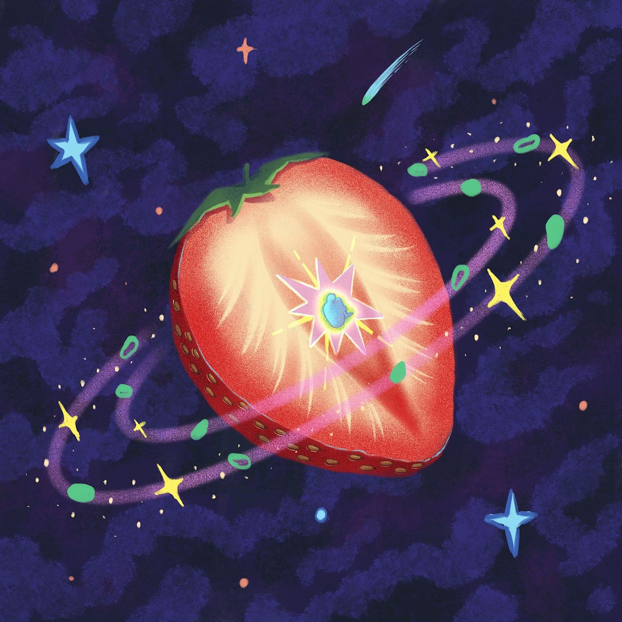水果星球（图ZMzYxNjU0MjM2） - 艺术插画 - 站酷设计师画画的24原创素材 - 站酷ZCOOL