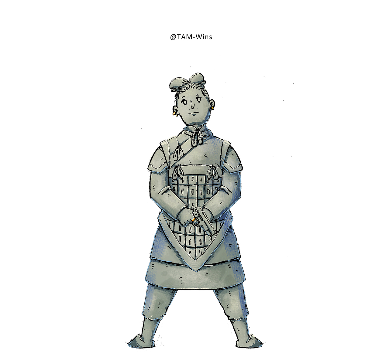 哎呀，最讨厌取名字了。就叫兵马俑style吧（图ZMTAzODE2MDky） - 创作习作 - 站酷设计师晴天白日梦原创素材 - 站酷ZCOOL