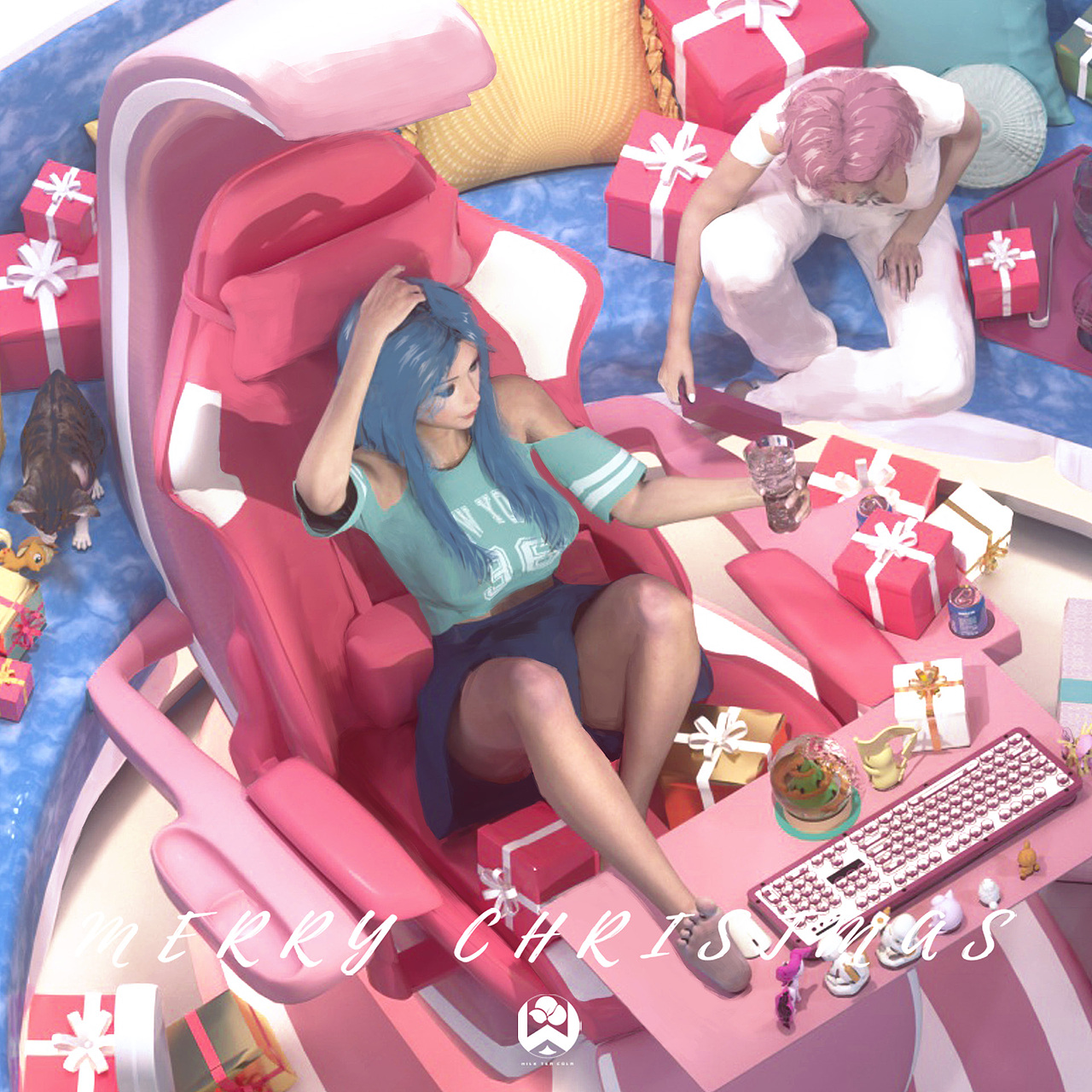 2020圣诞节贺图（图ZMjM3MjkzMDEy） - 概念设定 - 站酷设计师奶茶可乐加冰原创素材 - 站酷ZCOOL