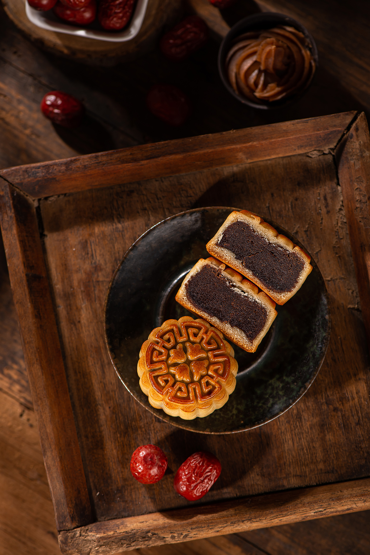 电商摄影:利男居枣蓉月饼