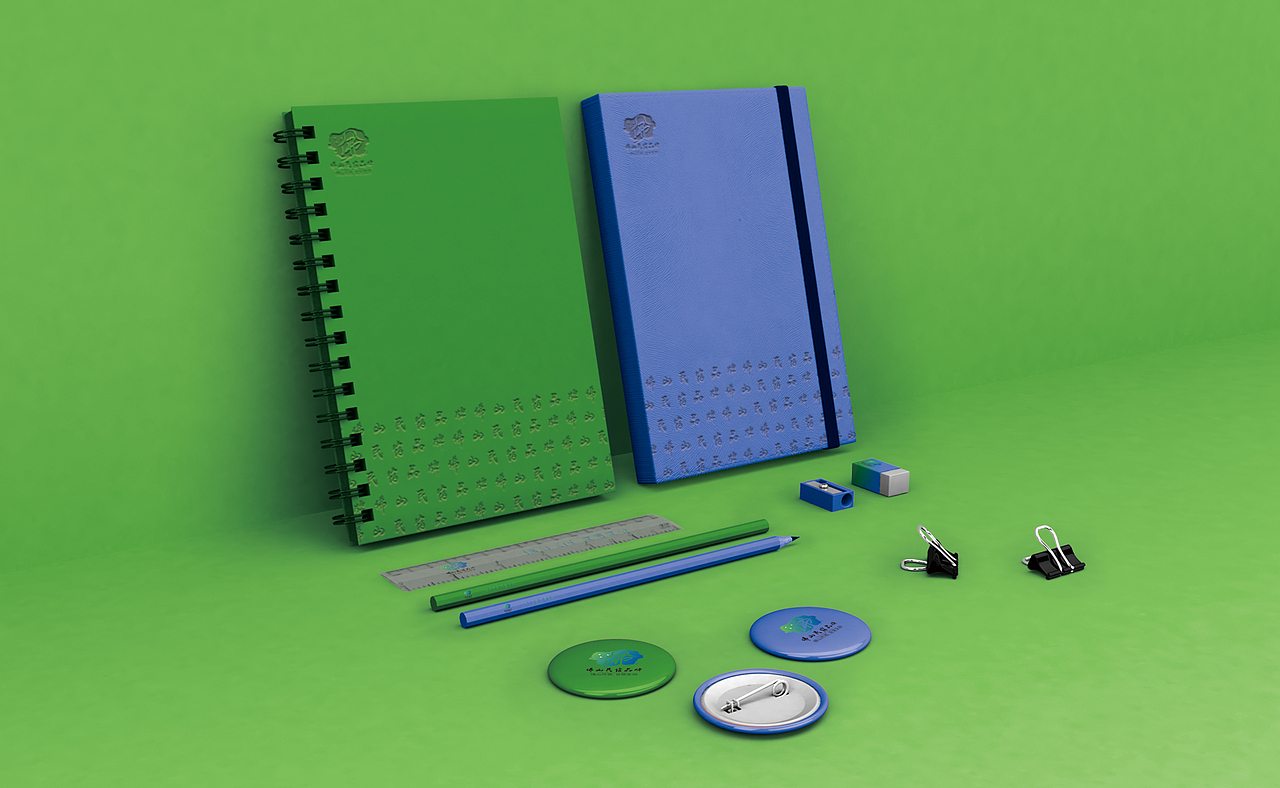 民宿品牌 | 绿蓝水墨风