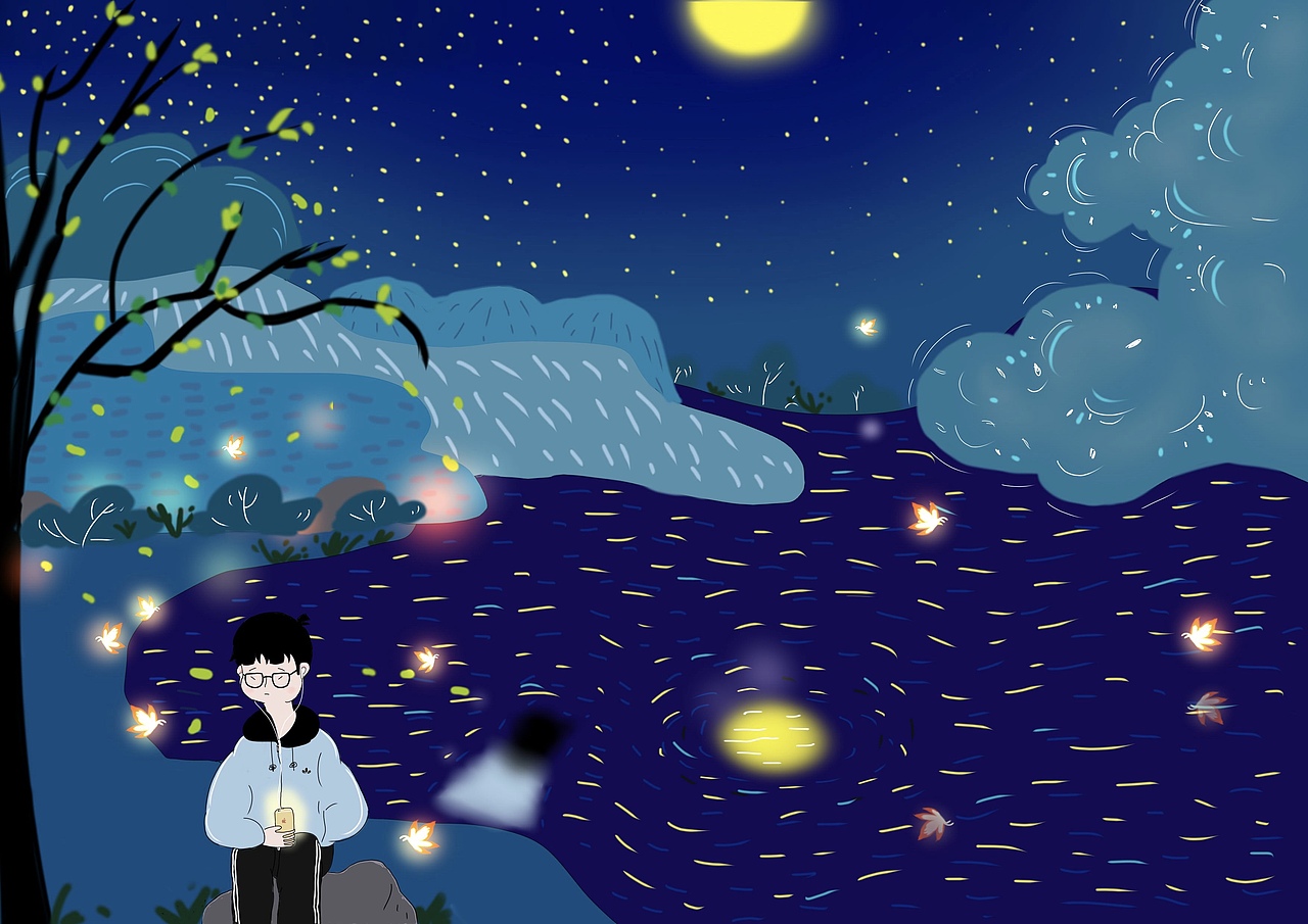 享受孤独（图ZMTk5OTg1ODMy） - 儿童插画 - 站酷设计师Sanda原创素材 - 站酷ZCOOL