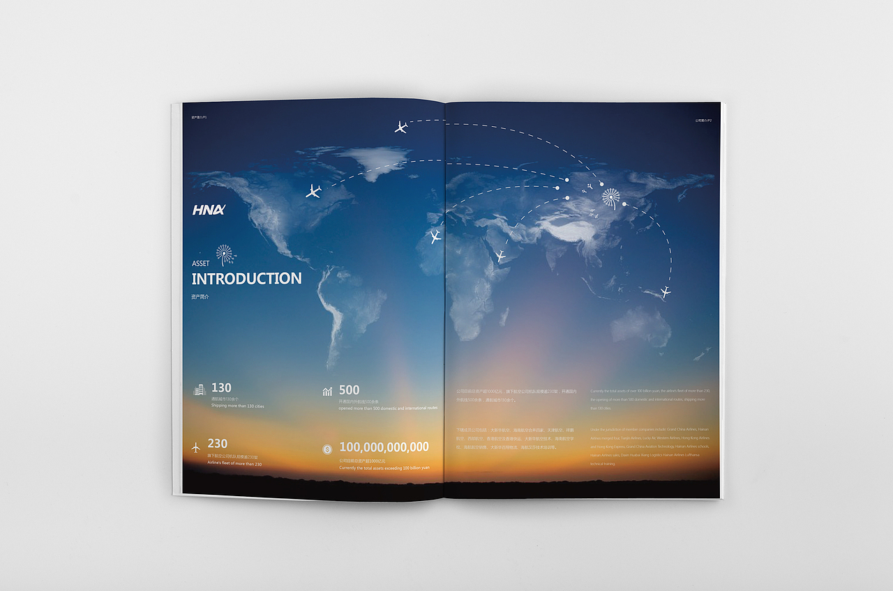 版式课练习 - 航空公司画册