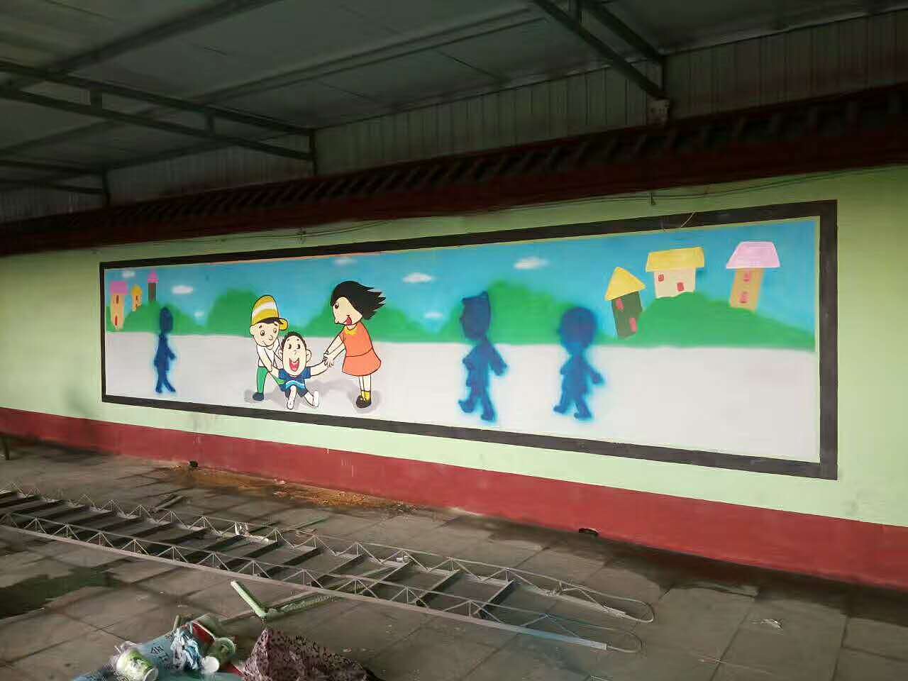 幼儿园墙绘案例（图ZODU3ODY5OTY=） - 绘画 - 站酷设计师丛林薇薇原创素材 - 站酷ZCOOL
