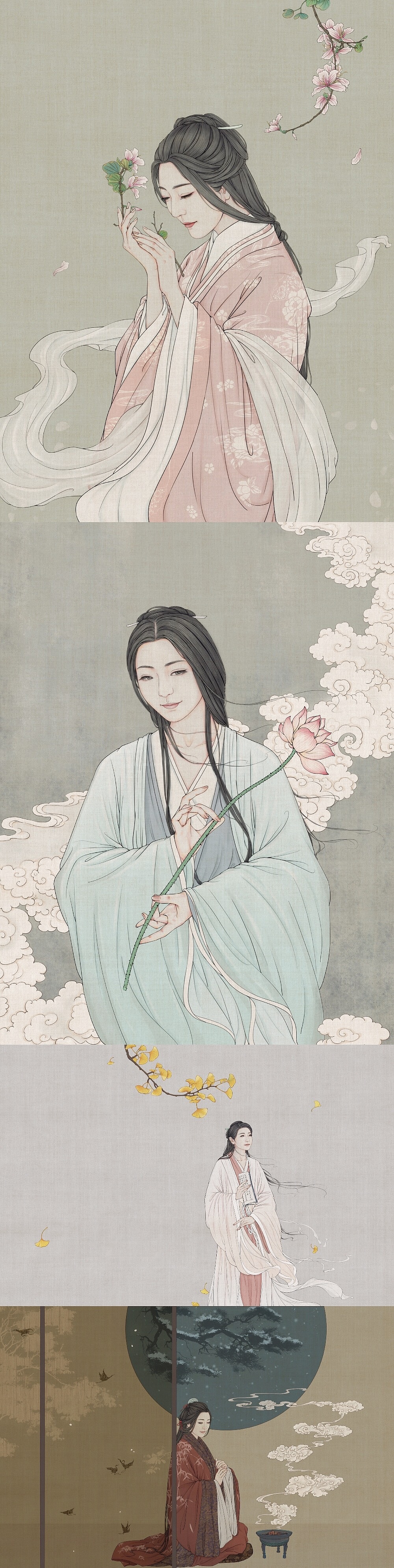 刘珂矣原创音乐专辑《渡风》插画包装设计