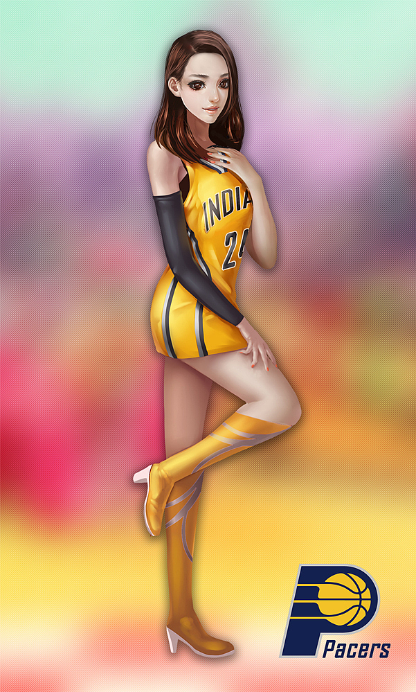 腾讯NBA合作项目（图ZMTU1MjAxMTI=） - 商业插画 - 站酷设计师五号铅笔原创素材 - 站酷ZCOOL