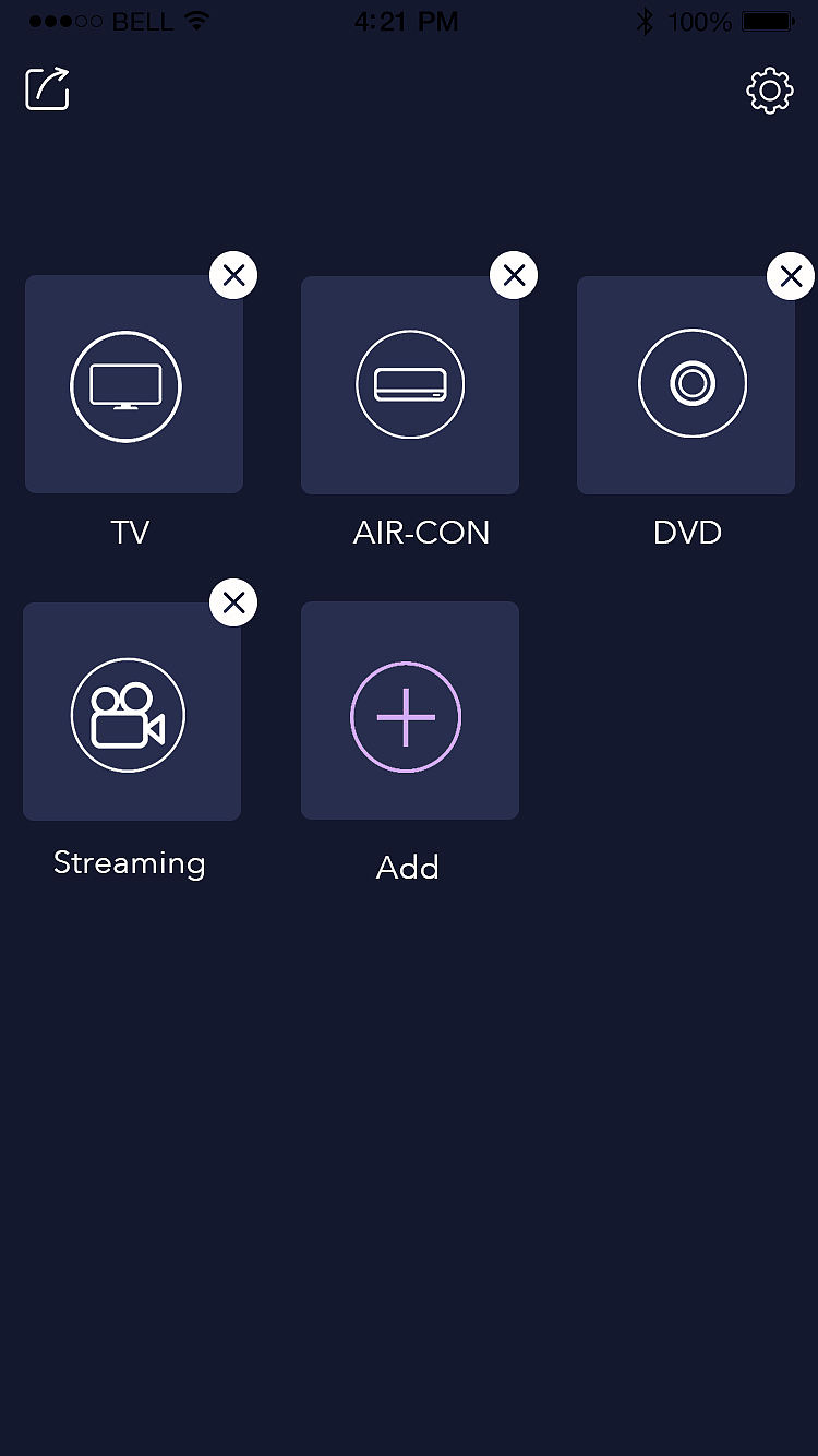 遥控设备app UI设计（图ZNzAzNjIyODg=） - APP界面 - 站酷设计师Trinaxue原创素材 - 站酷ZCOOL