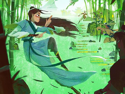 武林外传手游-国风概念插画海报