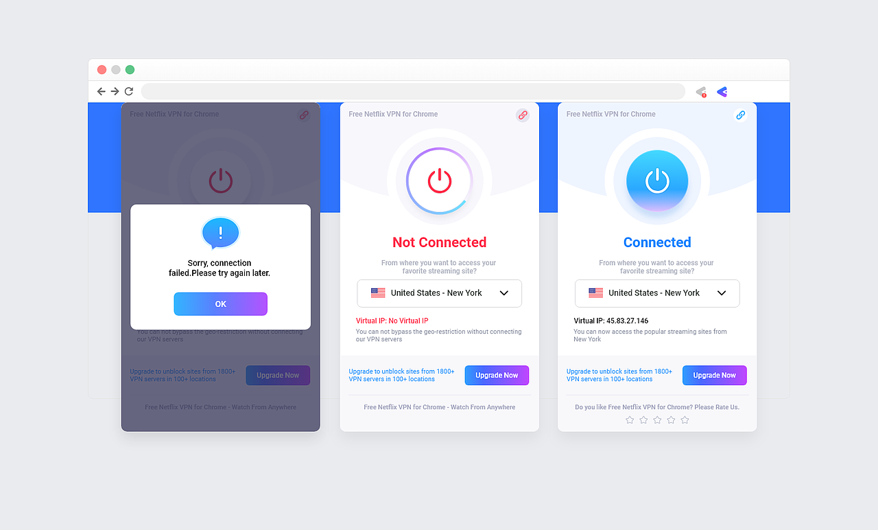 Free Netflix VPN for Chrome-谷歌插件设计