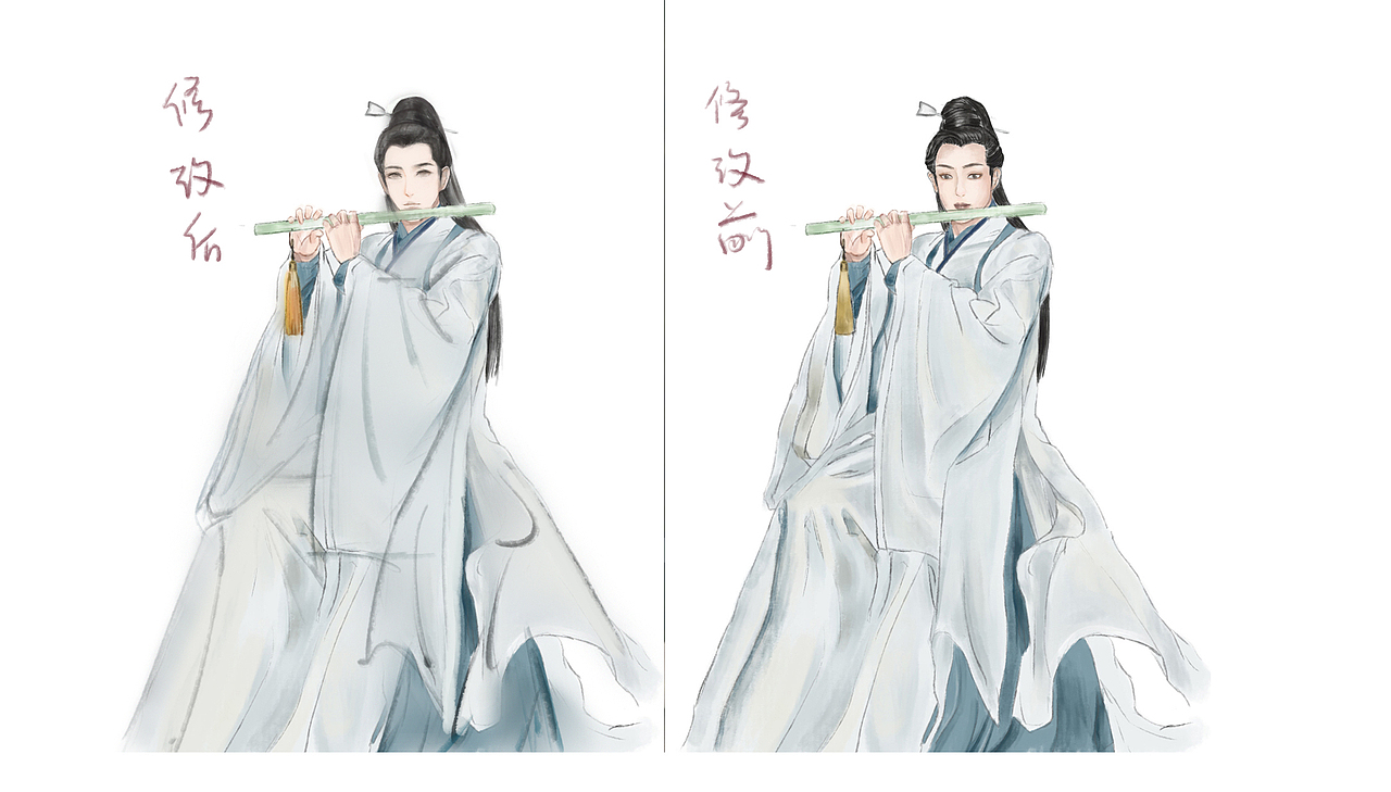 最后一次作業(yè)算是畫完了，畫了個(gè)朱一龍~耶臨摹畫作（圖ZMTQwODg2MjIw） - 創(chuàng)作習(xí)作 - 站酷設(shè)計(jì)師咸菜畫手原創(chuàng)素材 - 站酷ZCOOL