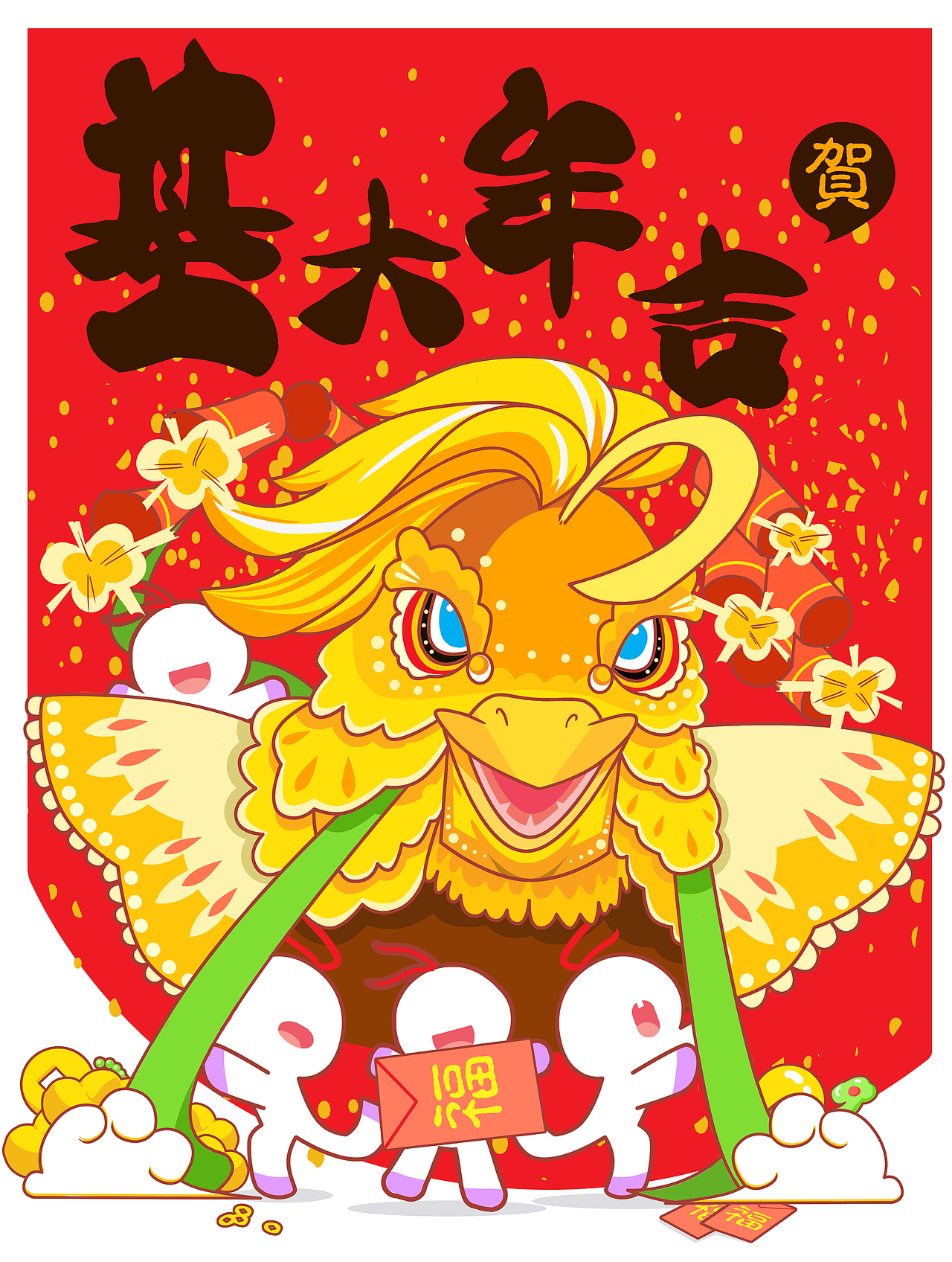 大家一起来舞凤（图ZNjk0ODQzODg=） - 商业插画 - 站酷设计师迷魂汤沾馒头原创素材 - 站酷ZCOOL