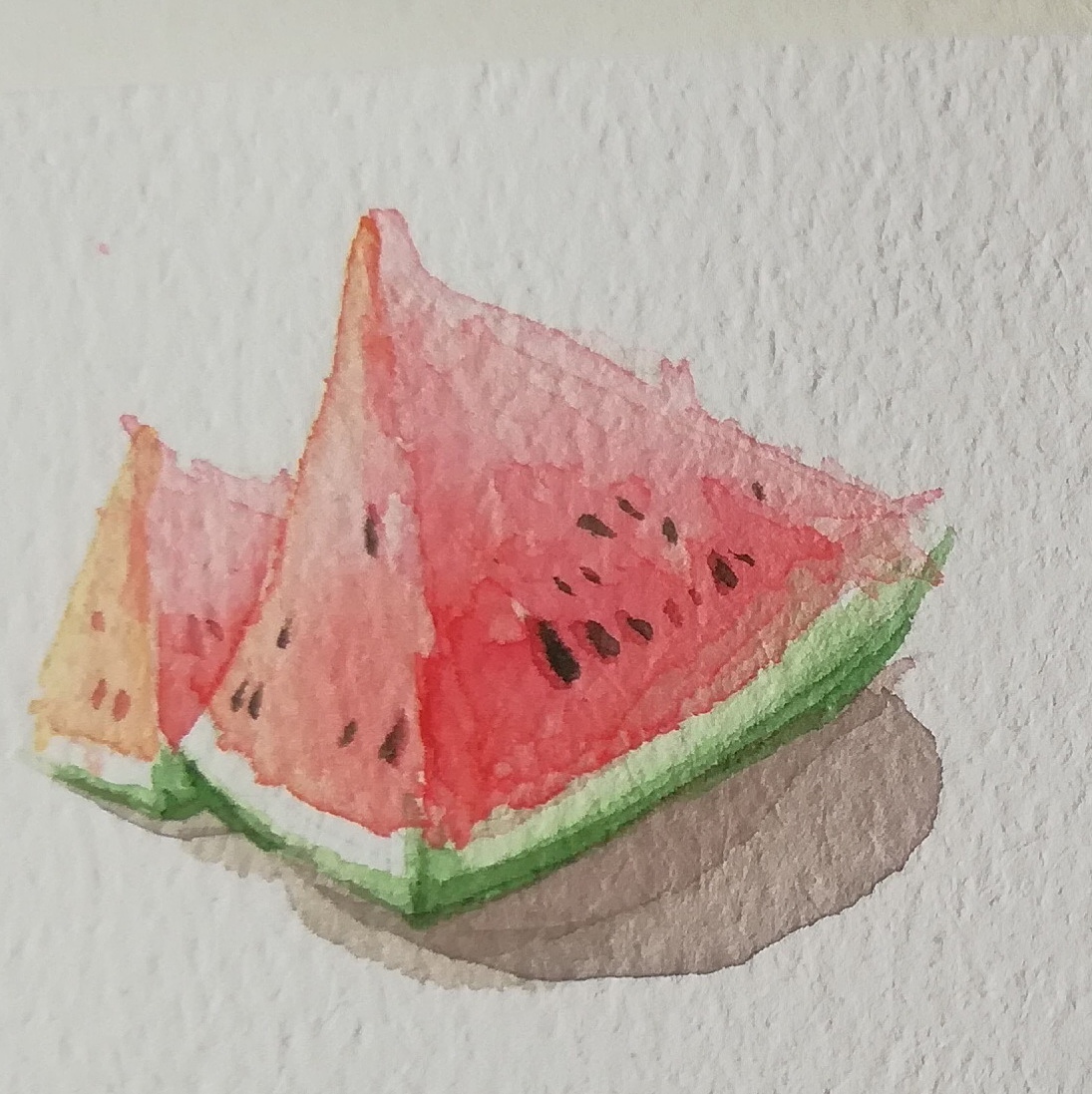 吃西瓜:watermelon:（图ZMTI1MjAyMzYw） - 绘画 - 站酷设计师清芷如初原创素材 - 站酷ZCOOL