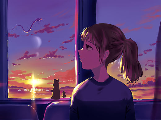 窗前（个人主页-ZNTM4OTQ4MzY=） - 其他动漫 - 站酷设计师卡像RE原创素材 - 站酷ZCOOL