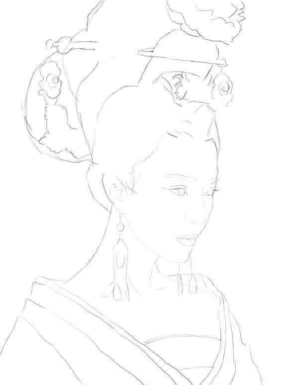 武则天 媚娘 插画