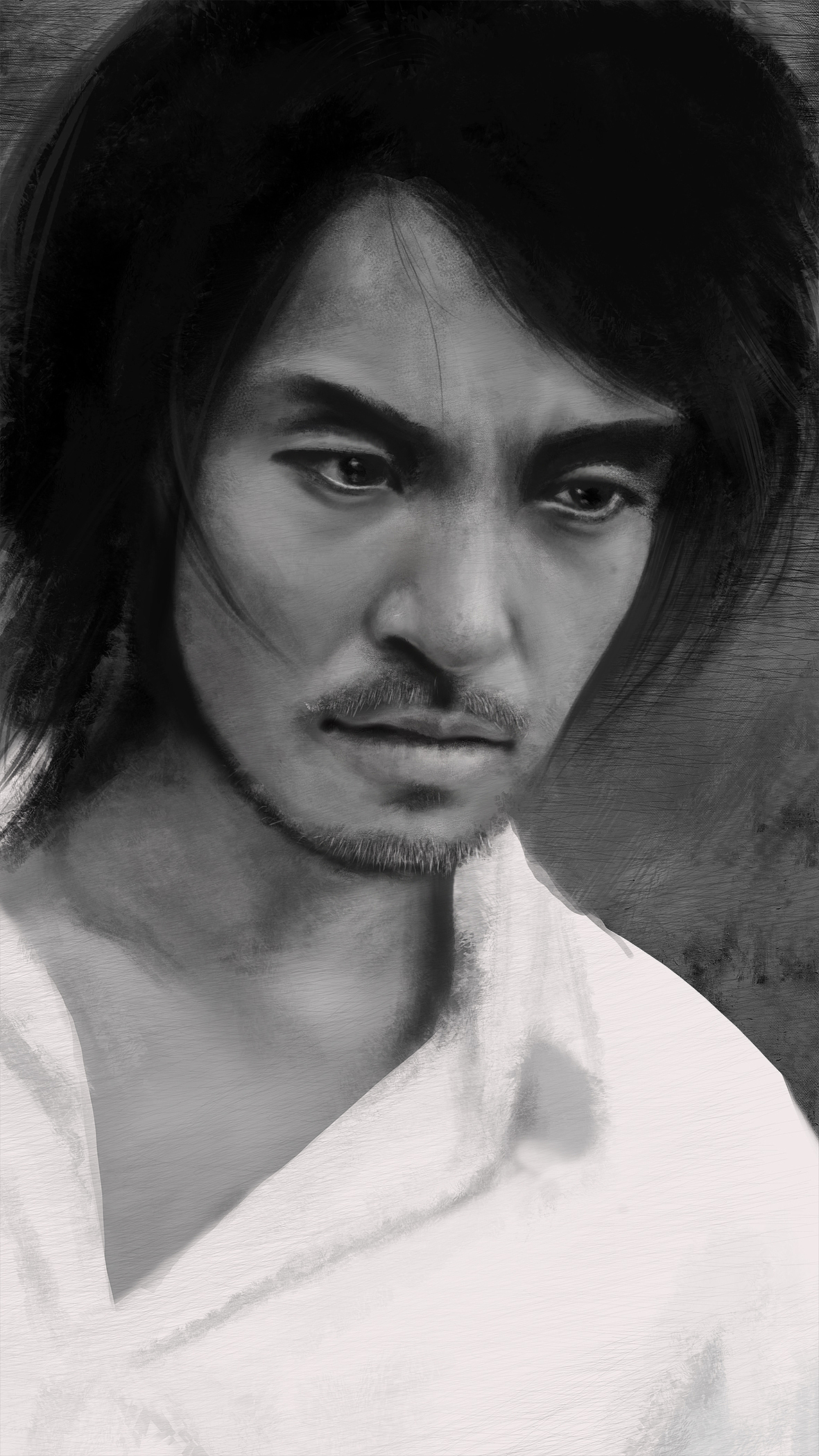 周星驰厚涂绘画过程