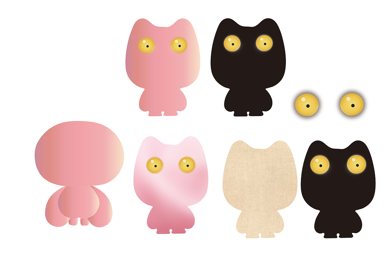 卡通黑白简单身体构造