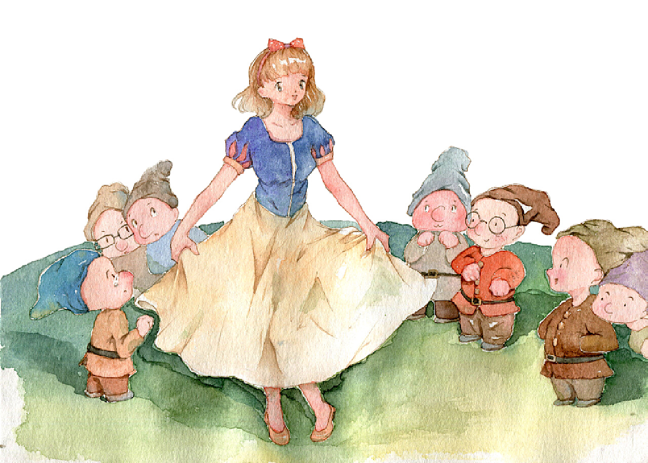 白雪公主白雪公主与七个小矮人图片素材-编号18978607-图行天下