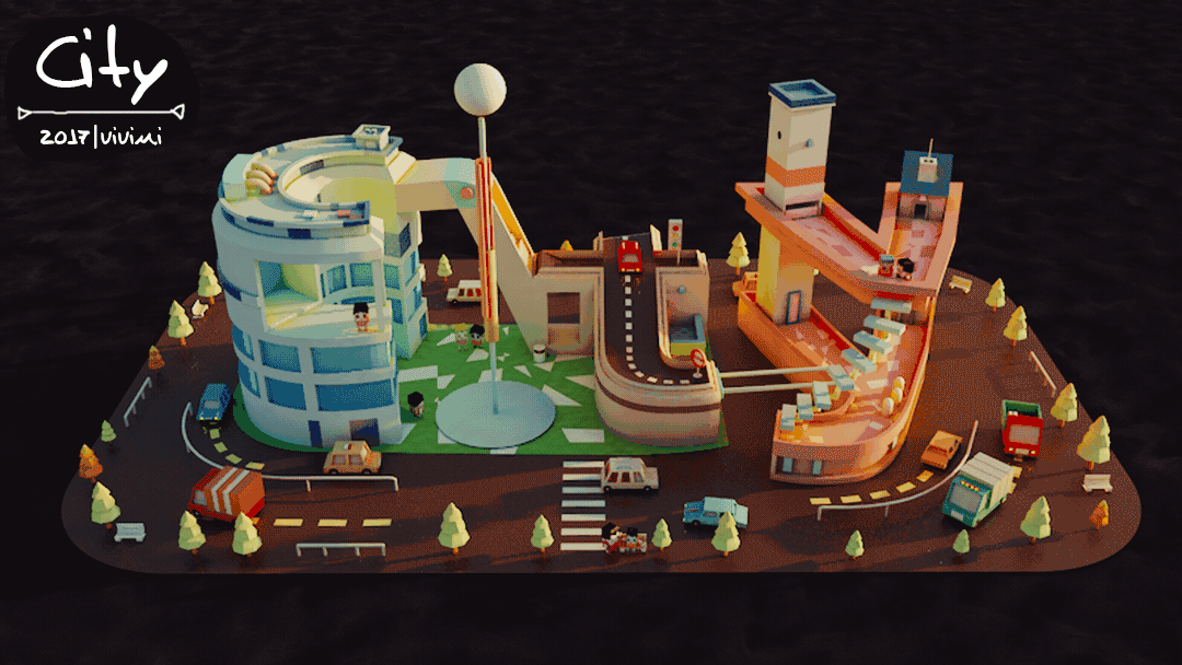 一个傍晚的City区（图ZODc0MDc3ODg=） - 动画/影视 - 站酷设计师vivimi原创素材 - 站酷ZCOOL