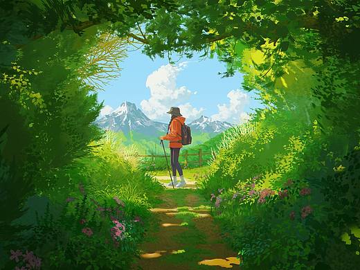 想出去走走（个人主页-ZNTE4MzkyNzY=） - 创作习作 - 站酷设计师一瓶荔枝原创素材 - 站酷ZCOOL