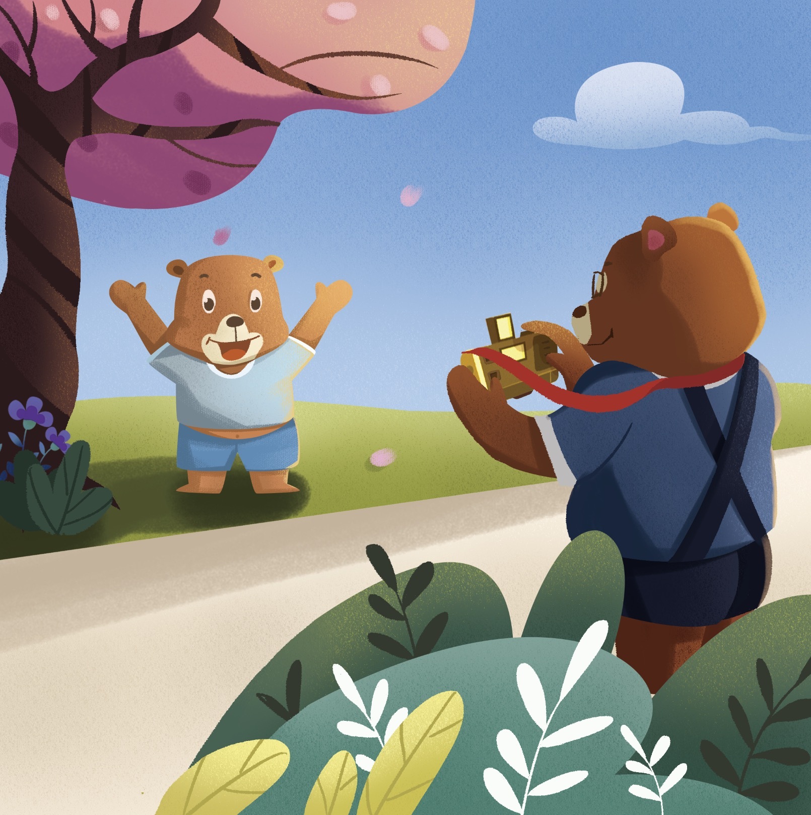 《小熊一家》|插画|儿童插画|兔牙牙酱 - 原创作品 - 站酷 (ZCOOL)