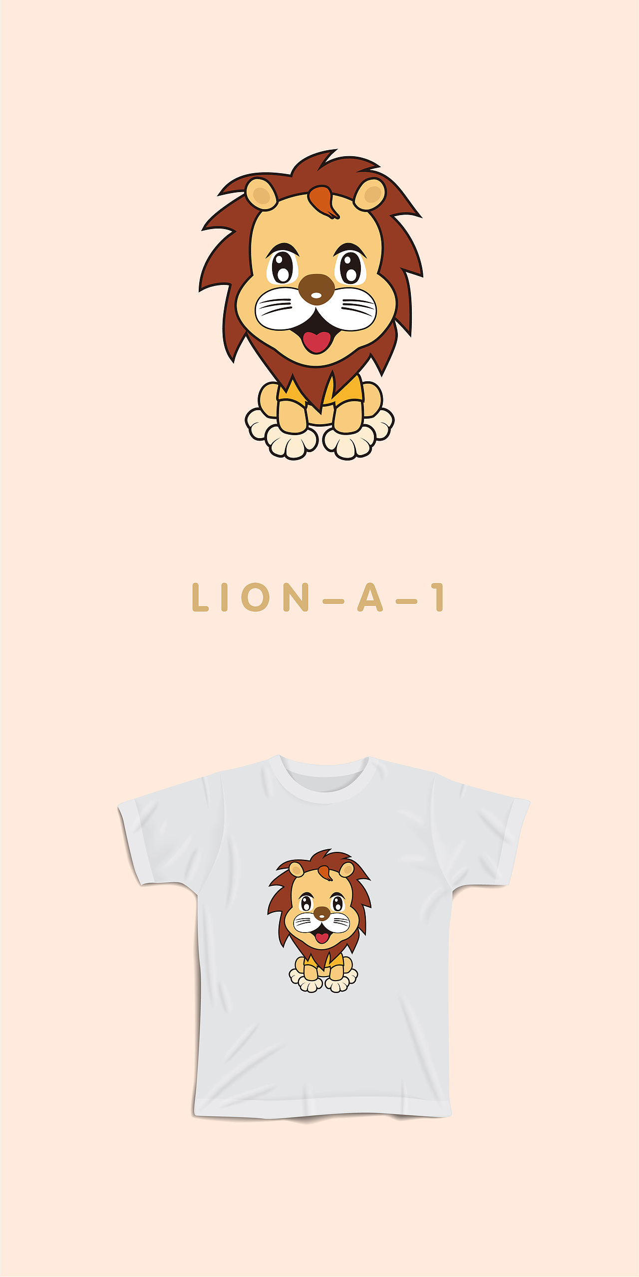 可爱小狮子形象设计|平面|ip形象|mncose_原创作品-站酷zcool
