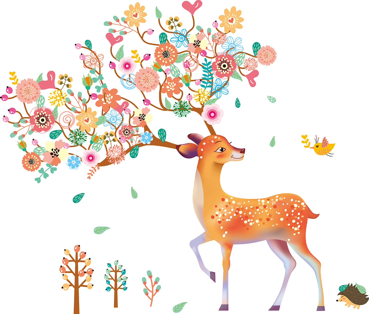 手绘欧式动物|插画|商业插画|mandy果 - 原创作品 - 站酷 (zcool)