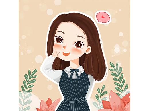 一系列的可爱小头像创作