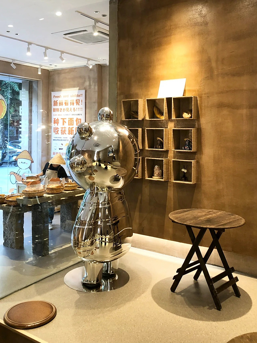 烘培面包店装修案例~现在开面包店都这么卷了吗