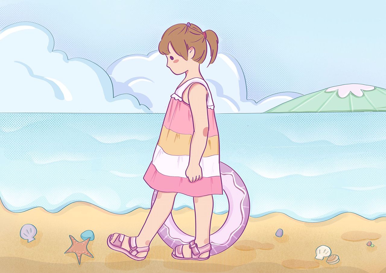 散步看见的人|插画|创作习作|大柠檬qwq - 原创作品 - 站酷 (zcool)