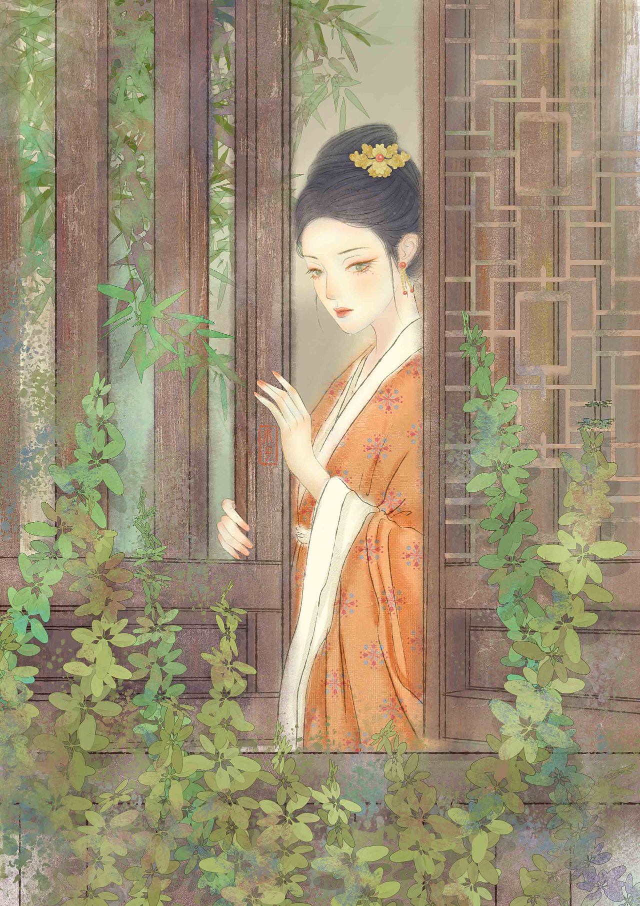 《诗经》系列插画——子衿