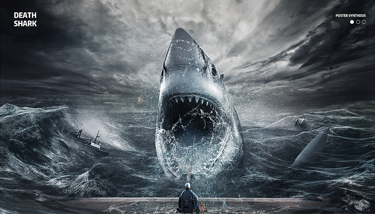 鲨鱼|平面|海报|烂泥啊_临摹作品-站酷zcool