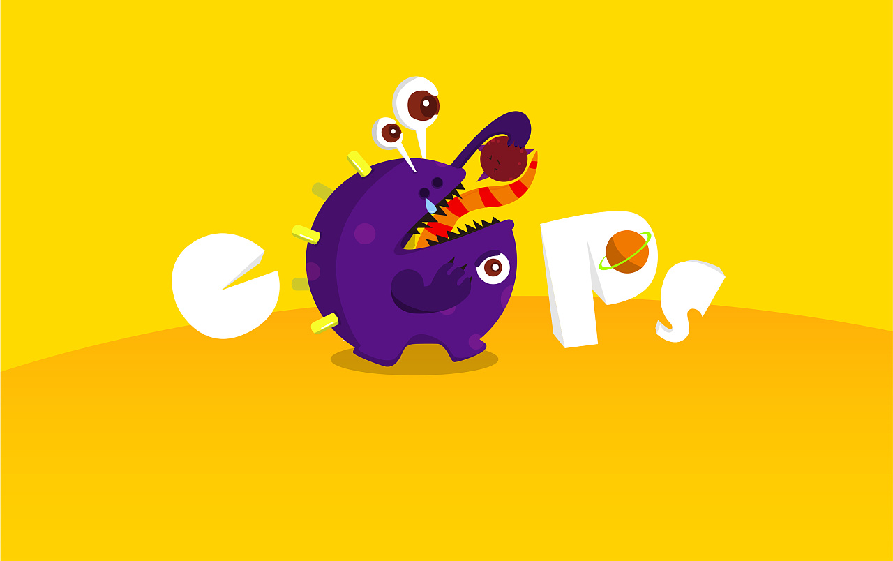 oops小怪物形象及404页面