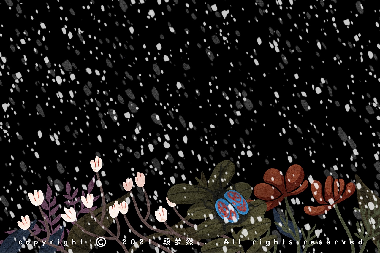 听说你的城市下雪了☃️（图ZMjc5OTMxMTE2） - 创作习作 - 站酷设计师木木段的画画日常原创素材 - 站酷ZCOOL