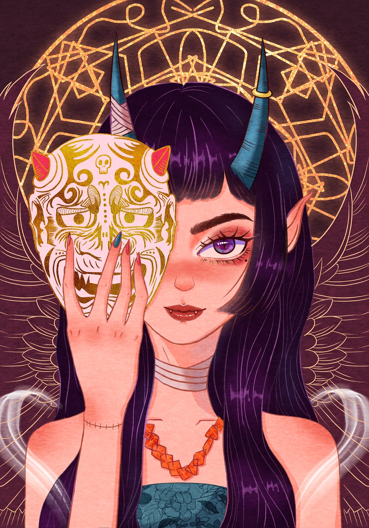 鬼怪|插画|创作习作|修拉修拉 - 原创作品 - 站酷 (zcool)