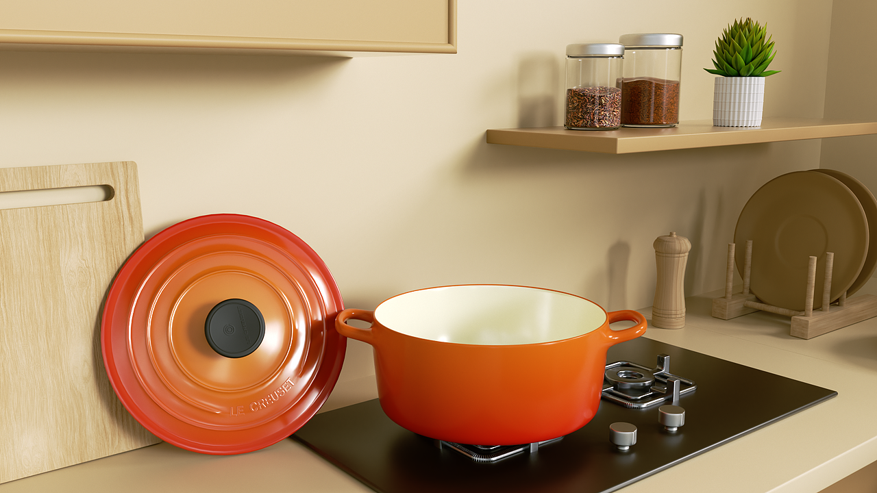 酷彩le creuset 珐琅锅