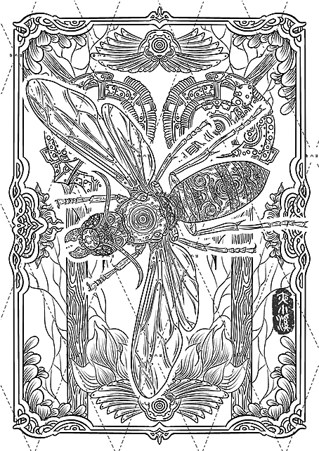 机械昆虫系列-黑尾胡蜂