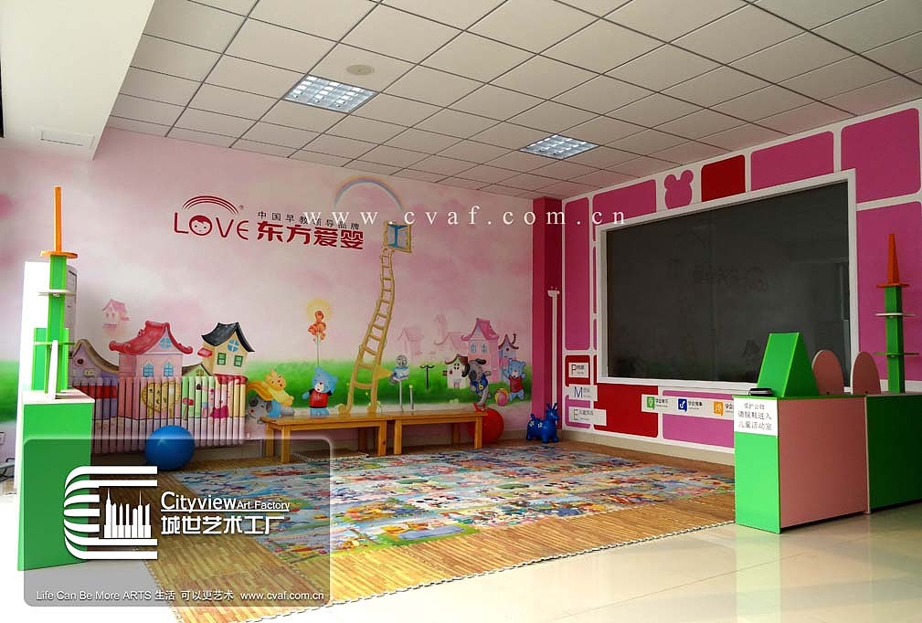 淄博城世艺术工厂墙绘作品——东方爱婴（图ZMzUzMzI2MjA=） - 新锐潮流插画 - 站酷设计师城世艺术工厂原创素材 - 站酷ZCOOL