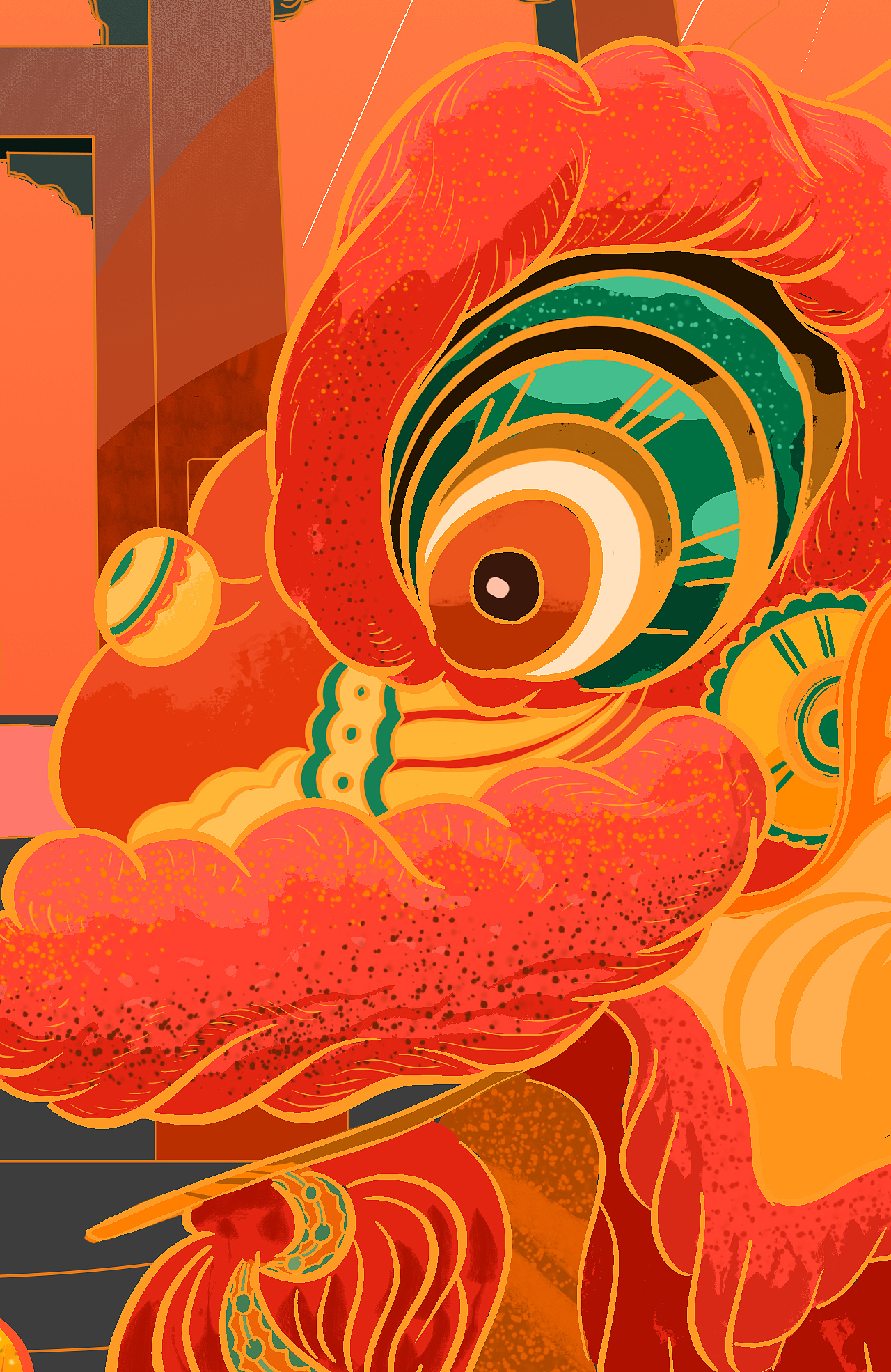 [古建趣异集]中式建筑局部小品插画第一辑（图ZMTYzNDE5OTky） - 创作习作 - 站酷设计师渐青光原创素材 - 站酷ZCOOL