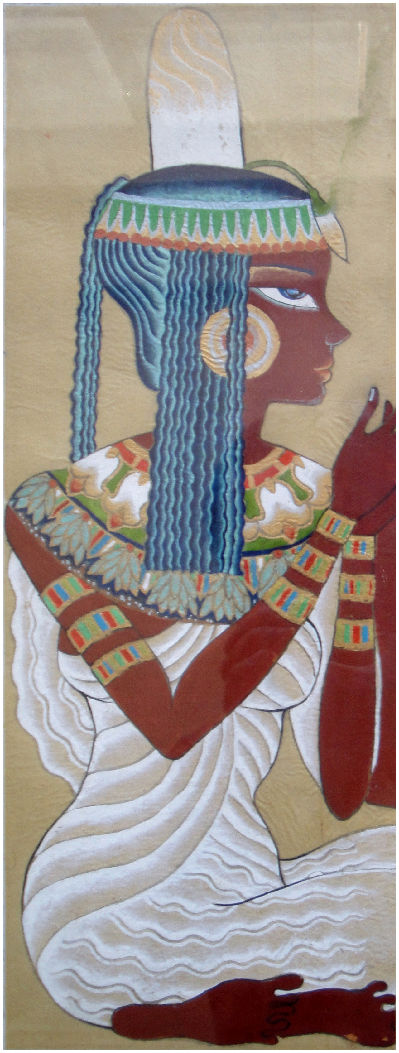 古埃及风装饰画——《四个女乐师》